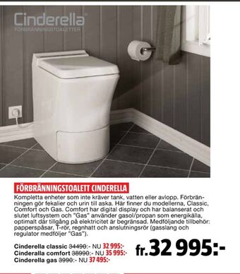 Bauhaus Cinderella Förbränningstoalett erbjuda