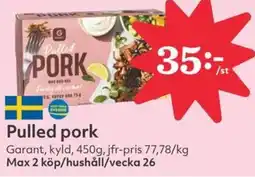 Hemköp Garant Pulled pork erbjuda