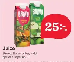 Hemköp BRAVO Juice erbjuda