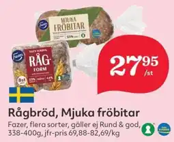Hemköp FAZER Rågbröd, Mjuka fröbitar erbjuda