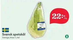 Hemköp Svensk spetskål erbjuda
