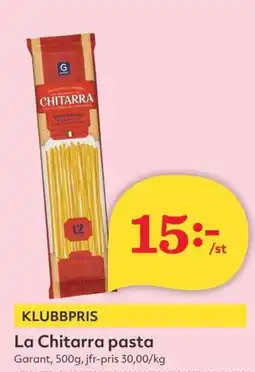 Hemköp Garant La Chitarra pasta erbjuda