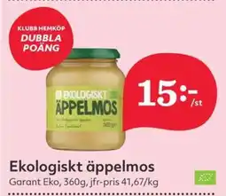 Hemköp Garant Ekologiskt äppelmos erbjuda