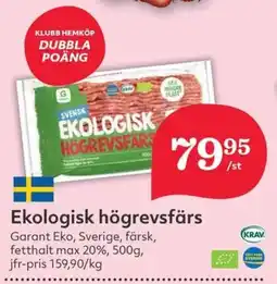 Garant Ekologisk högrevsfärs