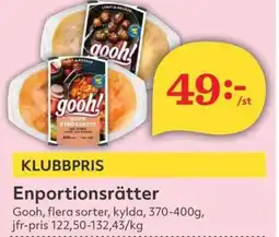 Hemköp Gooh! Enportionsrätter erbjuda
