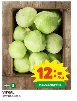 Coop Vitkål erbjuda