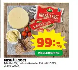 Coop ARLA Hushållsost erbjuda