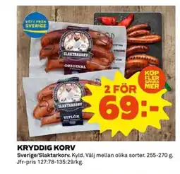 Coop Kryddig korv erbjuda