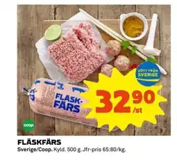 Coop Fläskfärs erbjuda