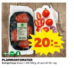 Coop Plommontomater erbjuda