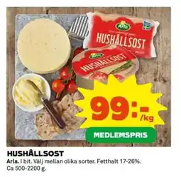 Coop ARLA Hushållsost erbjuda