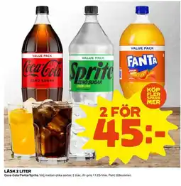 Coop Coca-Cola/Fanta/Sprite Läsk erbjuda