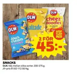 Coop OLW Snacks erbjuda