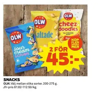 Coop OLW Snacks erbjuda