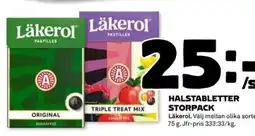 Coop Läkerol Halstabletter storpack erbjuda