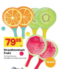 City Gross Strandtennisset Frukt erbjuda