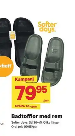 City Gross Badtofflor med rem erbjuda