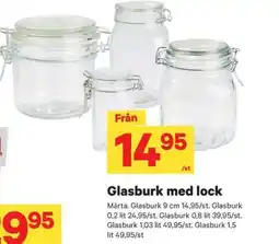 City Gross Glasburk med lock erbjuda