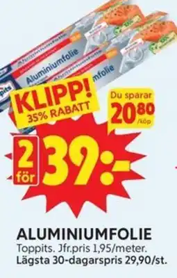 Aluminiumfolie Toppits