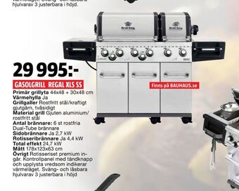 Bauhaus Broil King Gasolgrill erbjuda