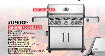 Bauhaus Napoleon Gasolgrill erbjuda
