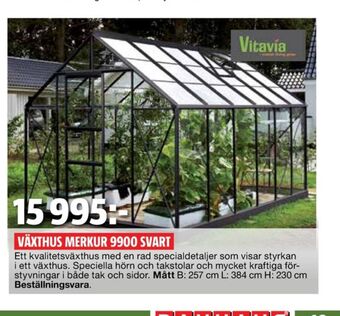 Bauhaus Vitavia Växthus erbjuda