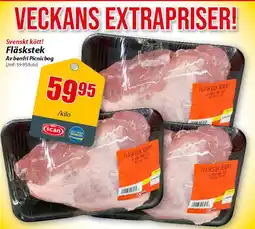 Extra Mjällby Stormarknad Svenskt kött! Fläskstek erbjuda