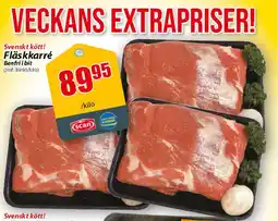 Extra Mjällby Stormarknad Svenskt kött! Fläskkarré erbjuda