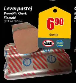 Extra Mjällby Stormarknad Leverpastej Bromölla Chark Finmaid erbjuda