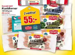 Extra Mjällby Stormarknad Svenskt kött! Kryddkorvar erbjuda