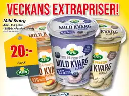 Extra Mjällby Stormarknad ARLA Mild Kvarg erbjuda