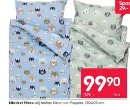 Rusta Bäddset Micro erbjuda