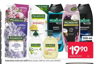 Rusta PALMOLIVE tvål och refill erbjuda