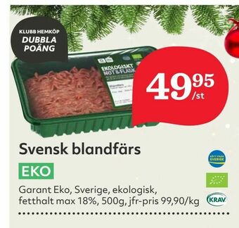Hemköp Svensk blandfärs erbjuda