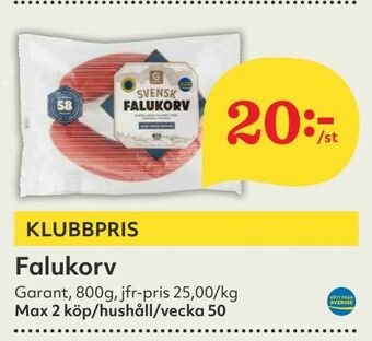 Hemköp Falukorv erbjuda