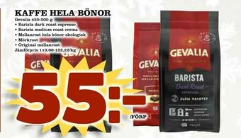 Nelins Kaffe hela bönor erbjuda