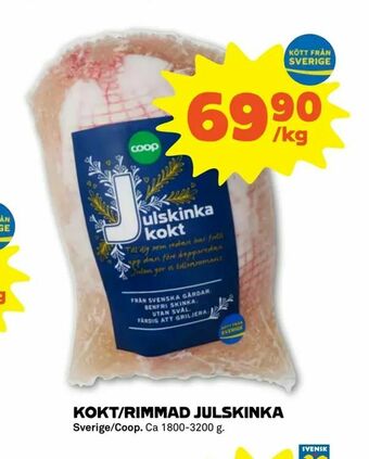 Stora Coop Kokt/rimmad julskinka erbjuda