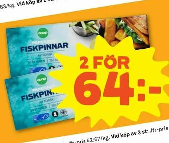 Stora Coop Fiskpinnar erbjuda