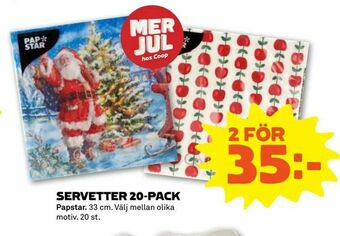 Stora Coop Servetter 20-pack erbjuda