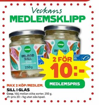 Stora Coop SILL I GLAS erbjuda