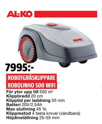 Bauhaus Al-Ko Robotgräsklippare erbjuda