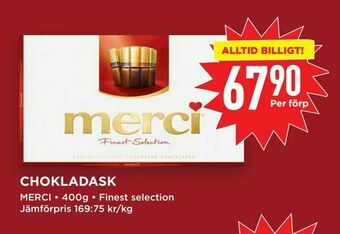 Willys Chokladask erbjuda