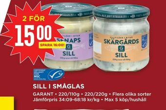 Willys Sill i småglas erbjuda