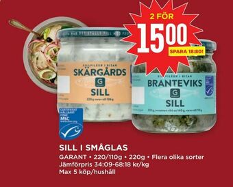 Sill i småglas