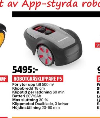Bauhaus Powerworks Robotgräsklippare erbjuda