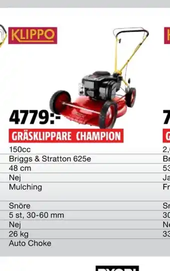 Klippo Gräsklippare