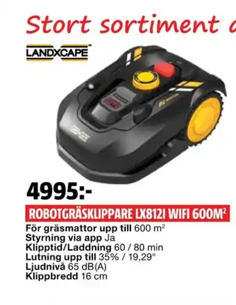 Bauhaus Landxcape Robotgräsklippare erbjuda