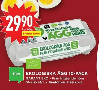 Willys Hemma Ekologiska ägg 10-pack erbjuda