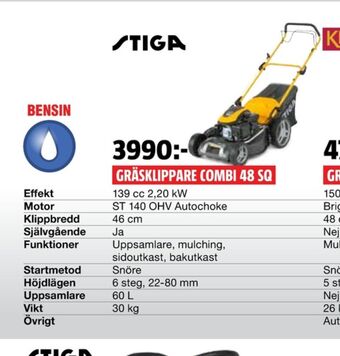 Bauhaus Stiga Grästrimmer erbjuda
