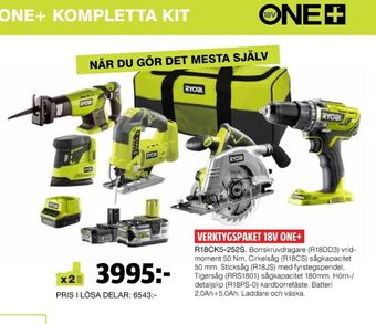 Bauhaus Ryobi Verktygsset erbjuda